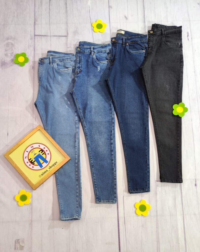 شلوارجین جذب ترک قد بلند کد 3008