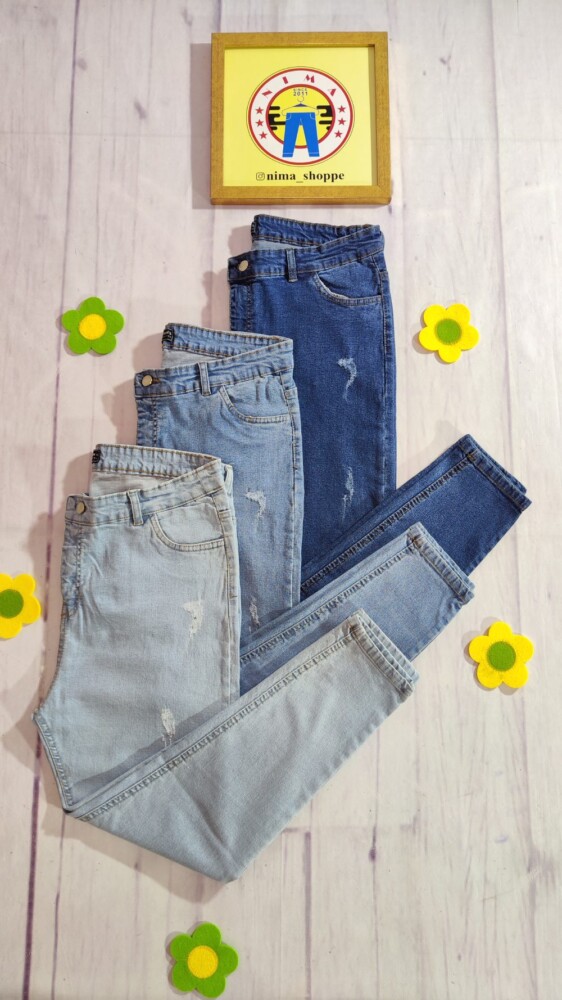 شلوار جین اسکینی 3 رنگ کد 3019