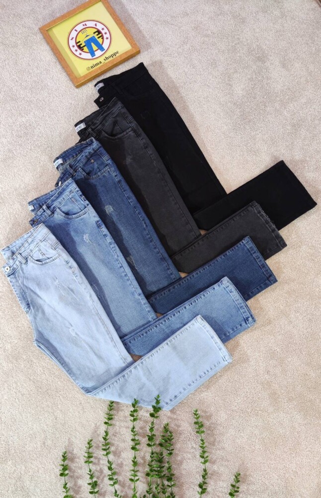 شلوار جین استریت(راسته)5رنگ کد 3094