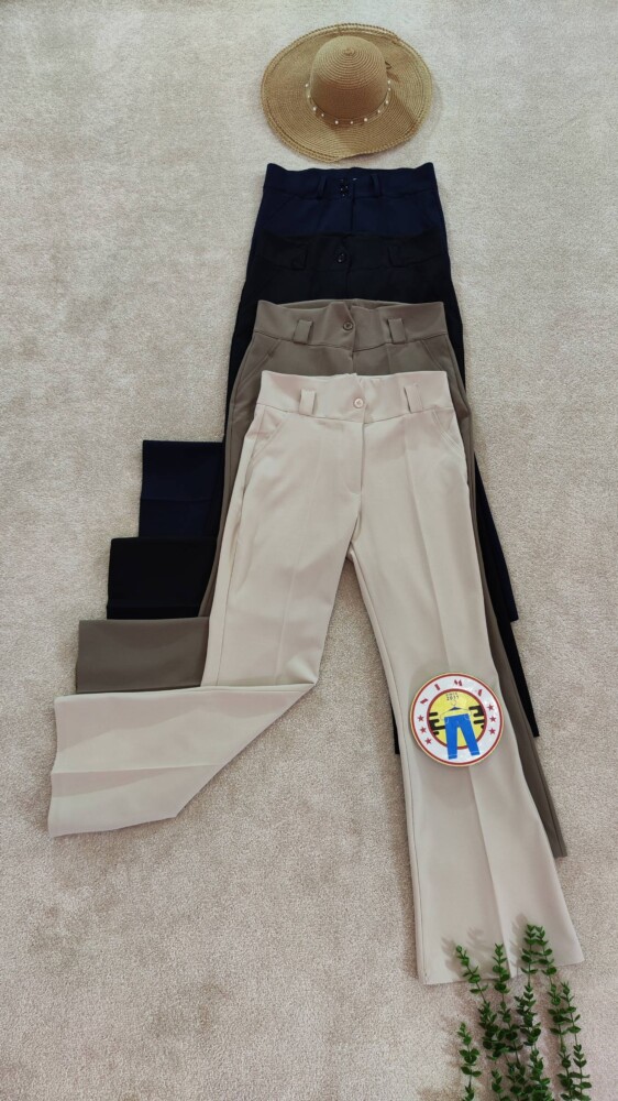 شلوار بوت کات کرپ ساترون ترک 4رنگ کد 289